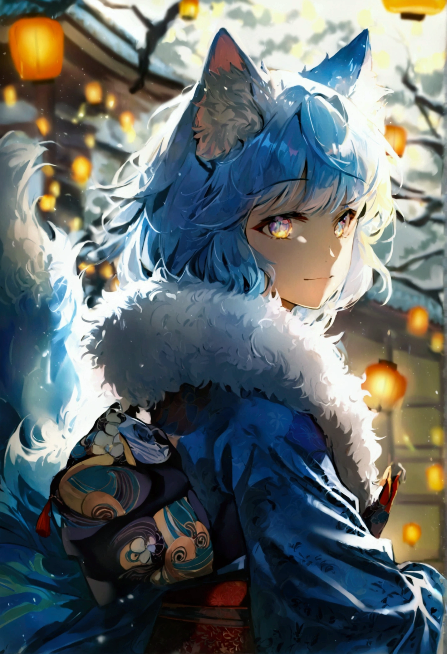 fox Light blue hair beast girl indigo fur fox beast girl fox Light blue hair beast girl indigo fur fox beast girl Wallpaper 4k,8k,highly detailled,,vivid colors,detailed kitsune with 9 tails,traditional Japanese artwork,tatami floor,beautiful cherry blossoms,floating lanterns,dark silhouette of a pagoda,subtle moonlight,dense forest,ethereal atmosphere,dappled sunlight,whimsical spirit,serene expression,elaborate kimono and obi,delicate hand-painted details,luminous eyes Anime Style fox blue White-faced golden-haired nine-tailed fox Coat blue boy fox Light blue hair beast girl indigo fur fox beast girl Anime Style fox blue White-faced golden-haired nine-tailed fox Coat blue boy boy mysterious background Blue Flame girl have a ball of light fox Light blue hair beast girl indigo fur fox beast girl mysterious background Blue Flame girl have a ball of light Anime Style fox blue White-faced golden-haired nine-tailed fox Coat blue boy boy mysterious background Blue Flame girl have a ball of light gender change feminization gender change
