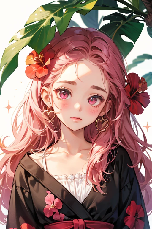 Coco Cali is a coconut GIRL bear with blushed cheeks and a basic expression. She has a little crack on the right of her forehead along with a bit of fuzz on top of her head. A hibiscus flower adorns her left ear. SPARKLE; GLITTER