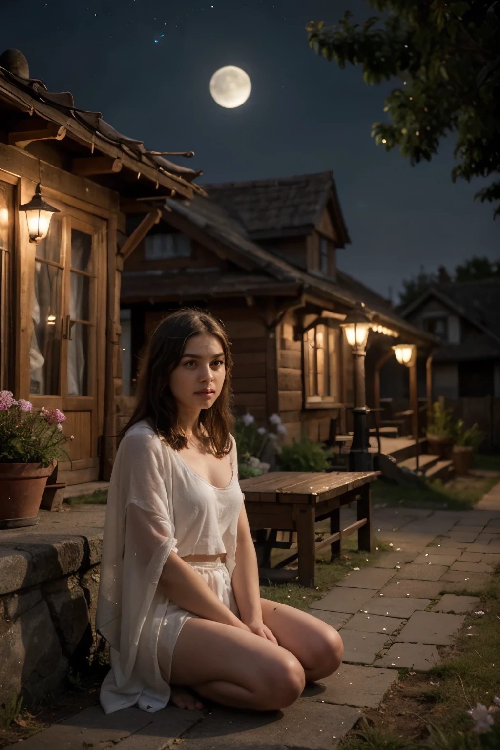 The book cover showcases Arya, a courageous young boy with tousled hair and a determined expression, standing tall at the forefront. Beside him, Kiki, a whimsical blue rabbit with bright, intelligent eyes and a tiny cloak, sits alertly, exuding an air of magical charm. The backdrop reveals the enchanting village with its quaint, whimsical houses that seem to glow softly under the light of the moon and stars. Lush, emerald-green trees and blooming flowers surround the village, adding to the magical ambiance. Above, a sky filled with twinkling stars and a radiant full moon bathes the entire scene in a silvery glow. In the background, faint outlines of mystical creatures and shimmering lights suggest the presence of hidden wonders and secrets waiting to be discovered. The cover exudes a sense of adventure, magic, and the heartwarming bond between Arya and Kiki.
Author: Lionel Mambrasar