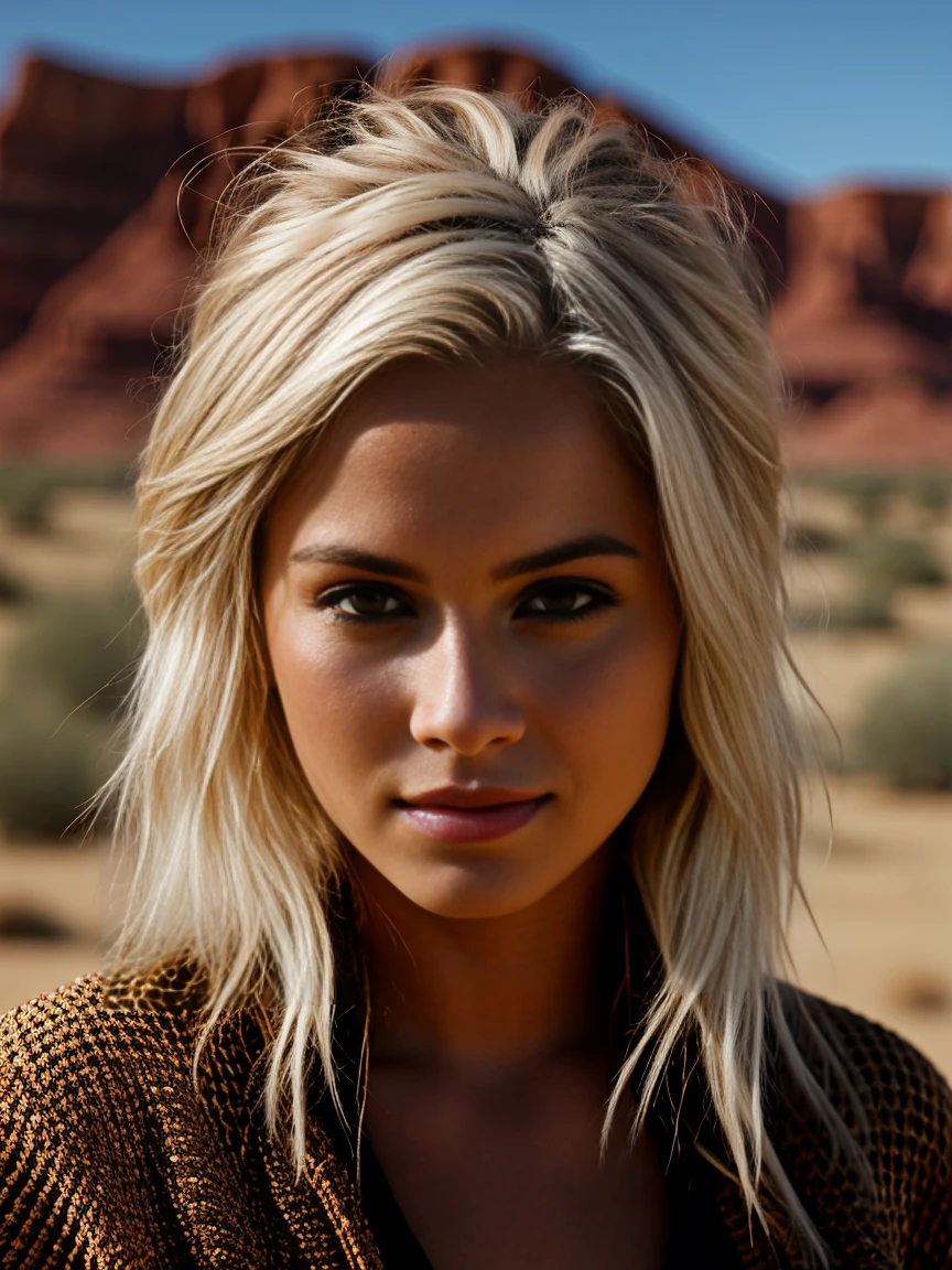 portrait photo of top model 18 y.o. TaylorS in the desert, final fantasy still, extremely high quality RAW photograph, detailed background,, intricate, Exquisite details and textures, highly detailed, ultra detailed photograph, warm lighting, 4k, sharp focus, high resolution, detailed skin, detailed eyes, 8k uhd, dslr, high quality, film grain, Fujifilm XT3,