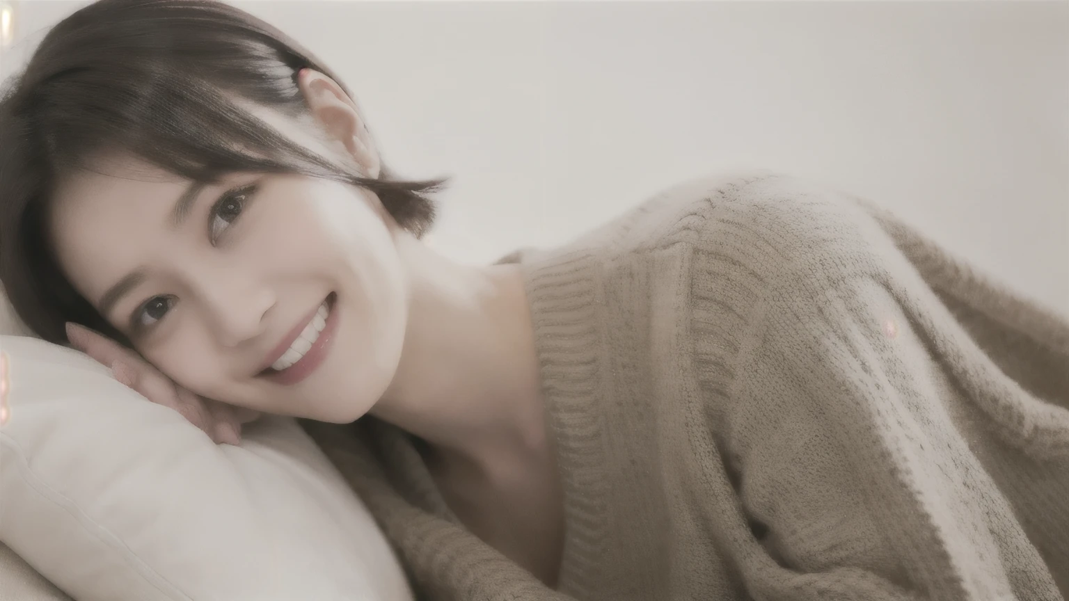 259 20-year-old female, (short hair),(Genuine), smile