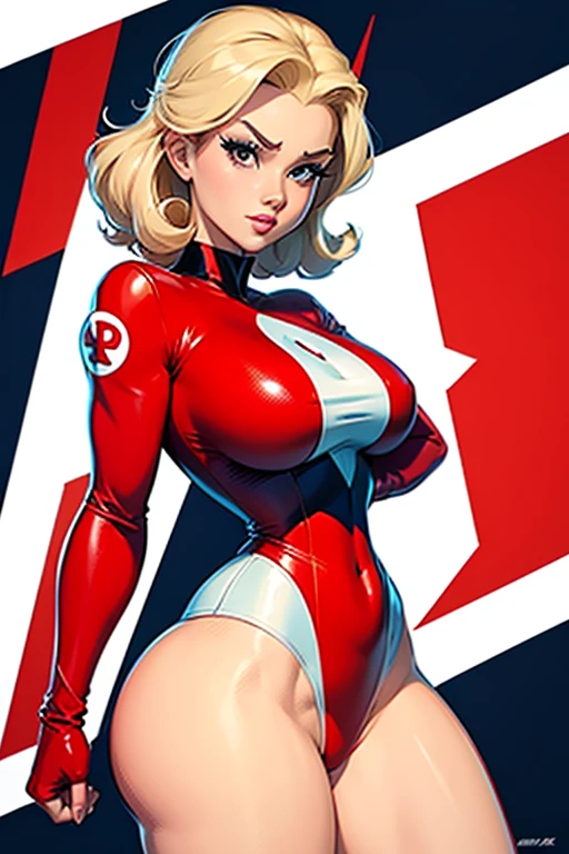 a cartoon picture of a woman in a red and white uniform, a comic book panel inspired by Bruce Timm, featured on pixiv, furry art, cel shaded!!!, comic pinup style, comic card style, clean cel shaded, power girl, cel shaded:15, cel - shaded art style, cartoon strip, cutesexyrobutts, short cartoon strip