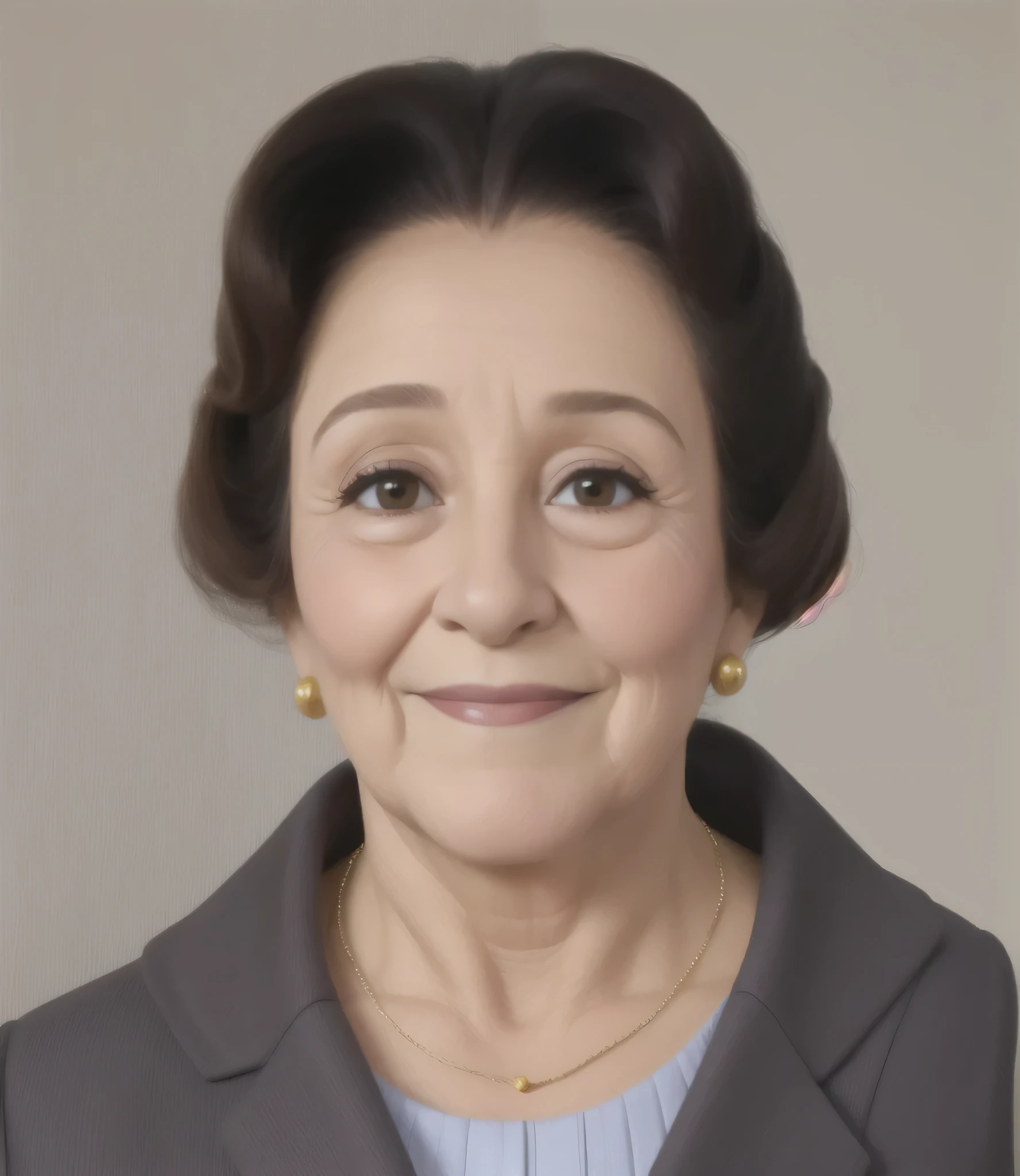 Woman first lady of Colombia, He is 80 years old, wrinkles