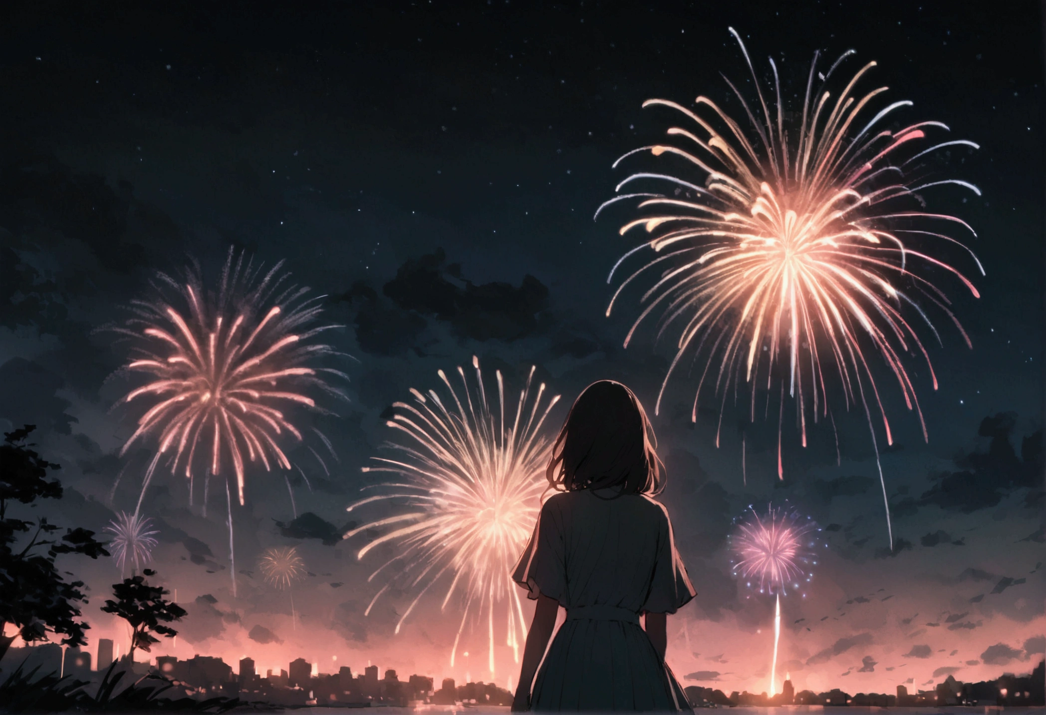 Night Sky, Great views and beautiful fireworks
