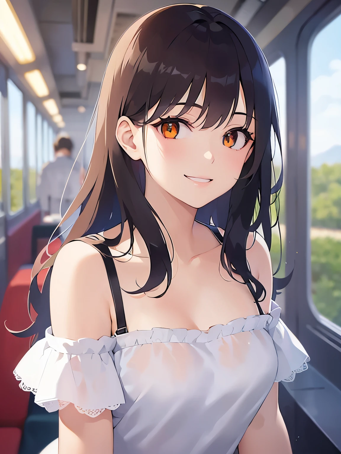 Orange eyes