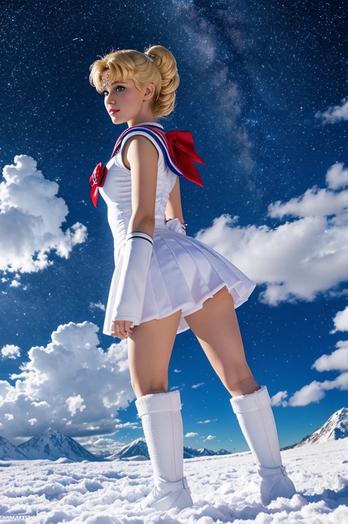Sailor moon en nieve