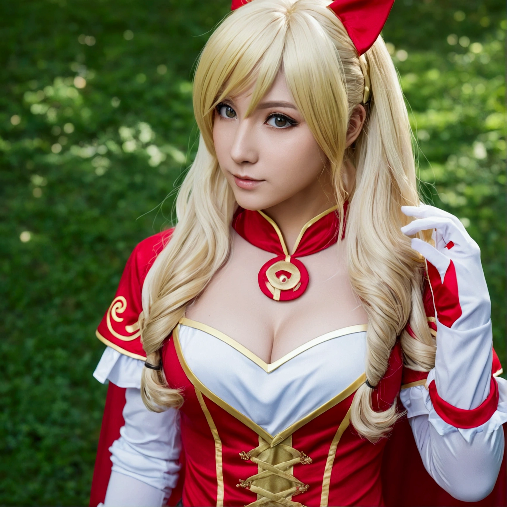 european blonde, cosplay de anime sexy