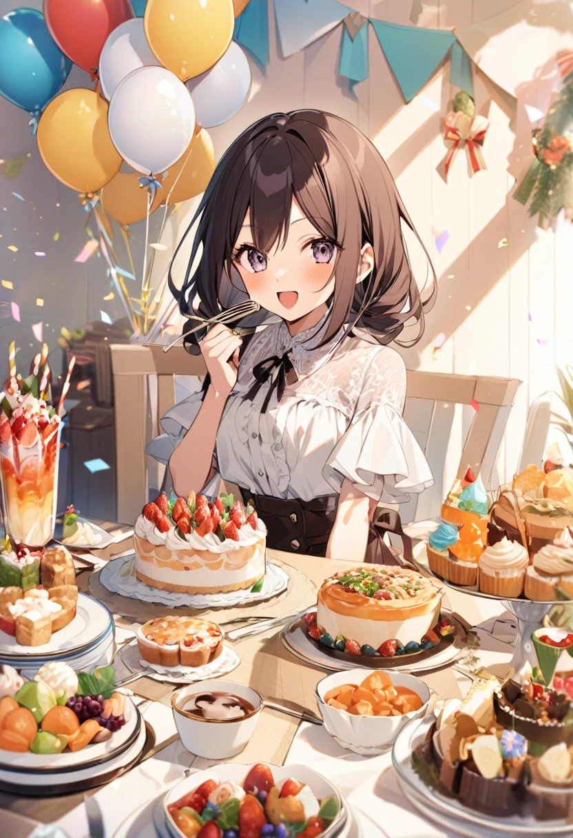 {
“prompt”: “Celebration of Sasha Blouse’s birthday from Attack on Titan. Show Sasha enjoying food with a background that highlights her courageous moments. Include birthday decorations and a festive atmosphere. #AttackonTitan #SashaBlouse #Birthday”,
“size”: “1024x1024”
}