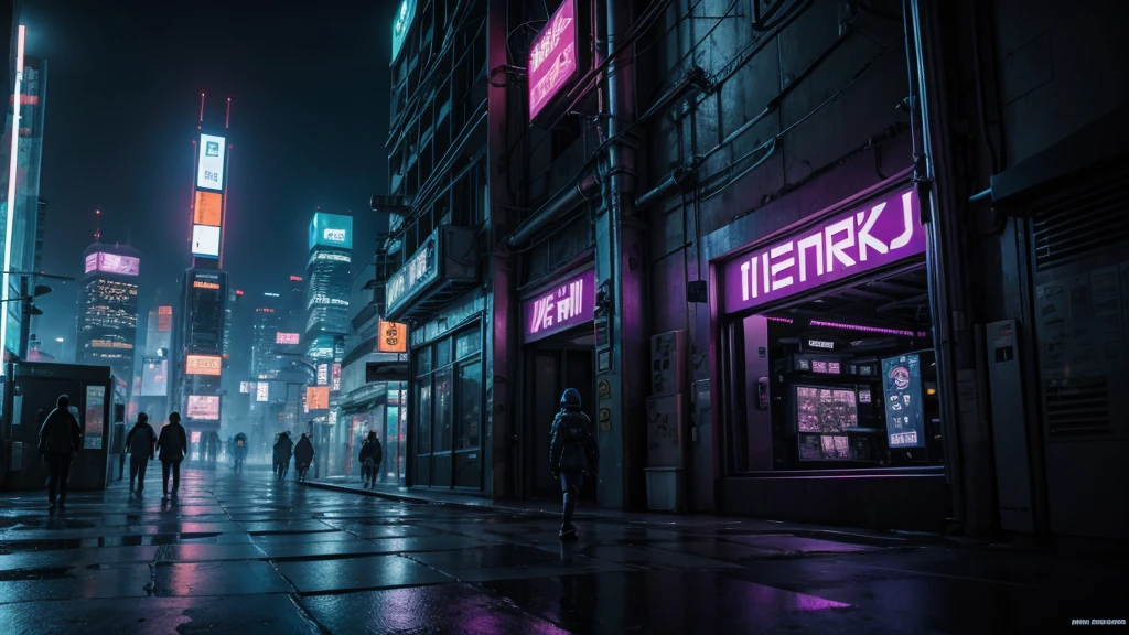 cyberpunk wall