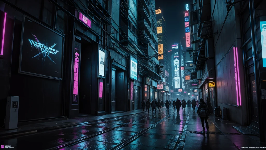 cyberpunk wall