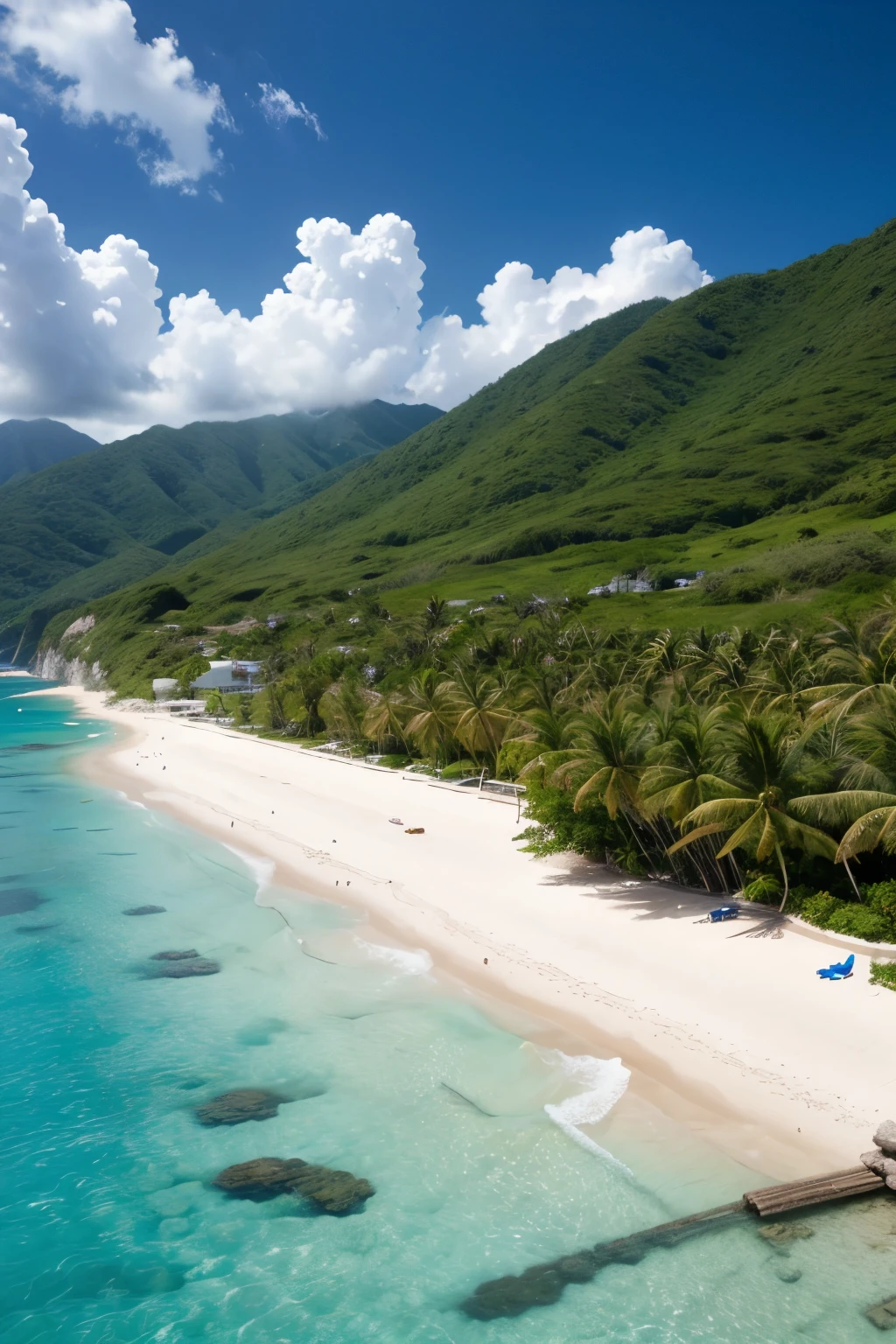 Caribbean beach landscape