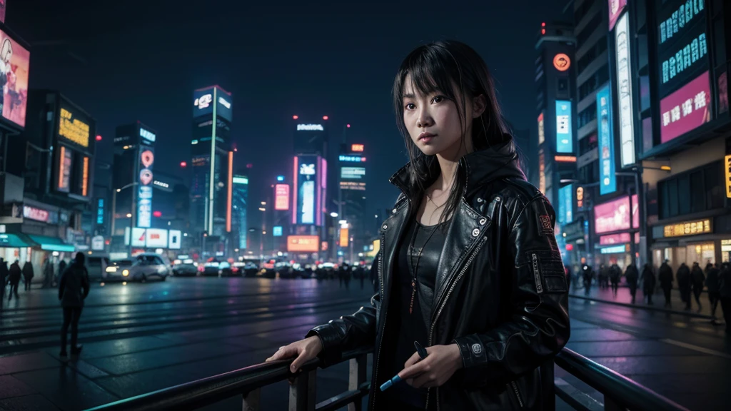 sheilong, cyberpunk, wand, super resolution
