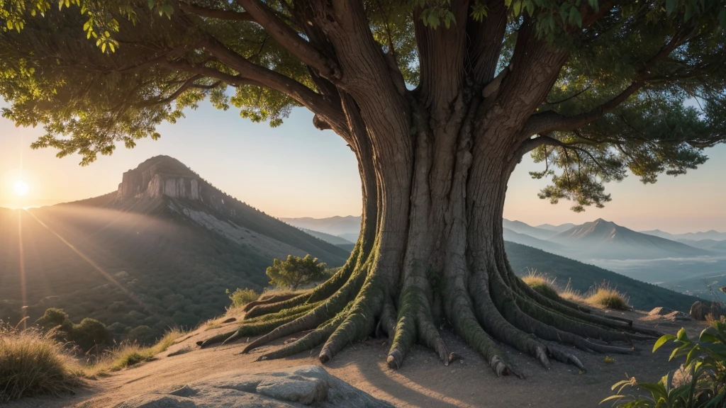 create a banner for your YouTube channel containing the text "Academy of Thinkers" using an image of a wisdom tree
