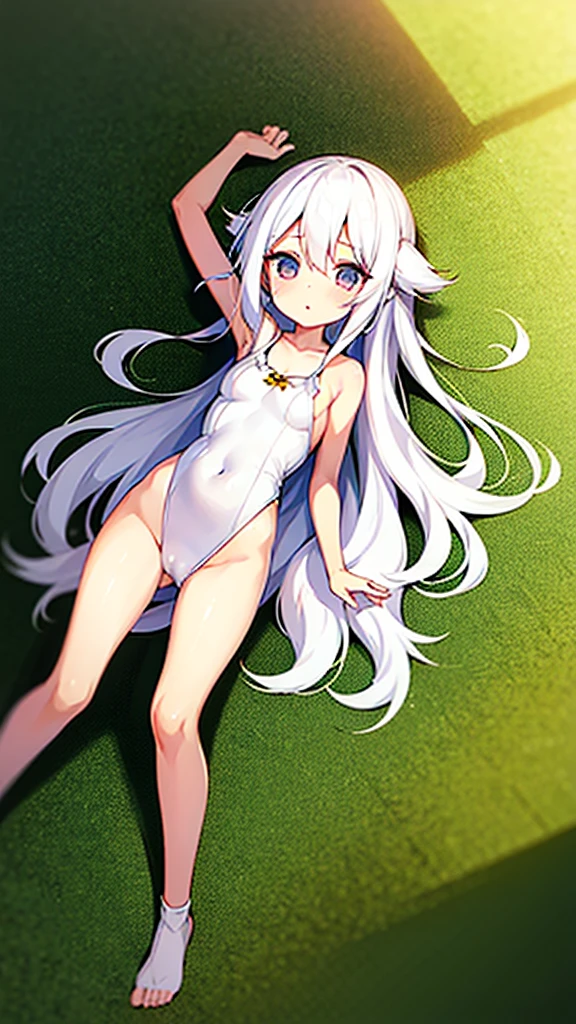 Cute Loli　Long white hair　god々New one piece