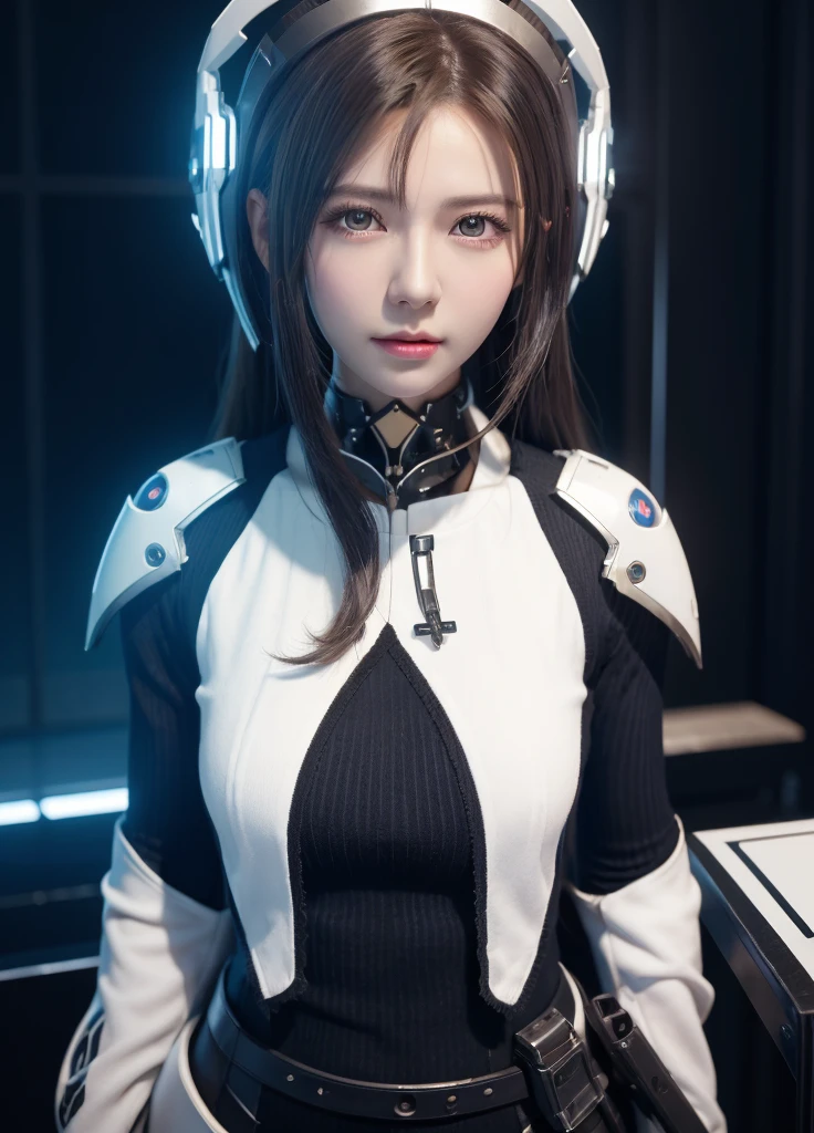 Woman in futuristic costume with futuristic helmet and futuristic sword, Trending on CGSTATION, trending at cgstation, portrait knights of zodiac girl, Cute cyborg girl, perfect android girl, portrait anime space cadet girl, beautiful girl cyborg, Girl in Mecha Cyber Armor, Game CG, cgsociety and fenghua zhong, beautiful cyborg priestess