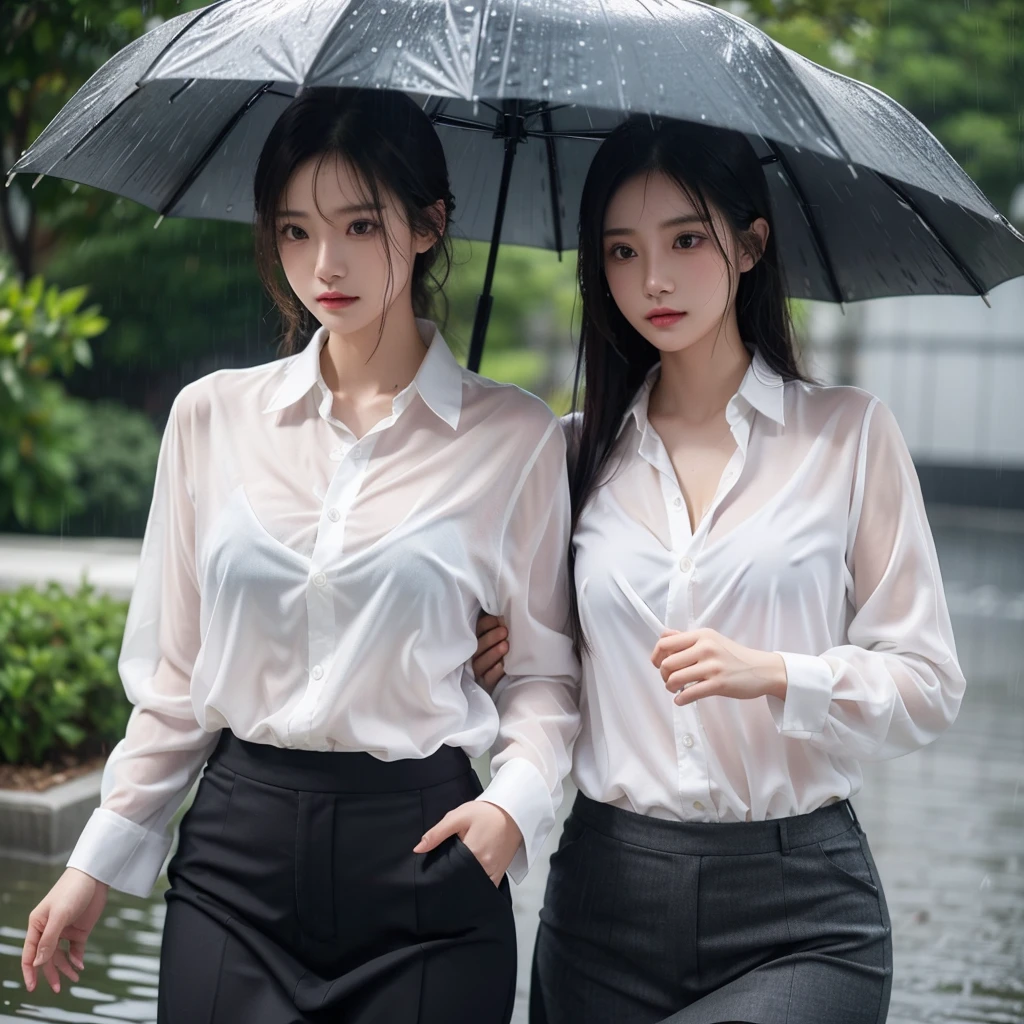 mini skirt、Hair getting wet in the rain、Transparent shirt、Beautiful woman getting wet in the rain、typhoon、Get wet without an umbrella、Beautiful woman in the rain、雨で濡れたBeautyOL、Detailed face、Realistic、beautiful girl、Beauty、Office Lady Uniform、beauty、Beautiful woman、Narrow waist、Handsome woman、Tight pants look、suit、Sexy pose、タイトなsuitパンツ、雨で濡れたsuit、Wet naked shirt、See-through shirt、Shot in heavy rain、Naked shirt