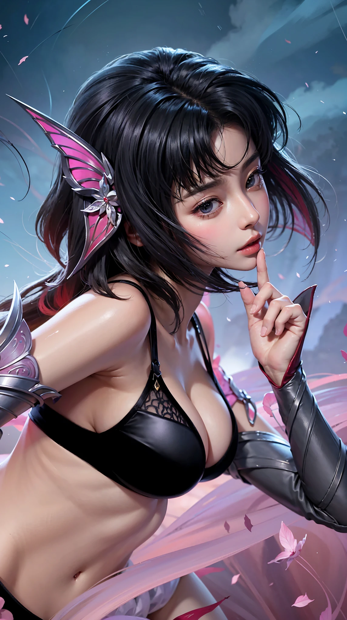 close up of a girl or woman (K-Pop idol), detailed hair , big booobs , shadowbringers cinematic, 4 k detail fantasy, a beautiful fantasy empress, game cg, xianxia fantasy, xianxia hero, 2. 5 d cgi anime fantasy artwork, cinematic goddess close shot, ruan jia and artgerm, wow 4 k detail fantasy, hyper-detailed fantasy character, high definition, hyper- detailed,perfect, fantastic, detailed facial and body skin texture, detail vagina (pussy), detail eyes, detailed everything, hyper realistic.