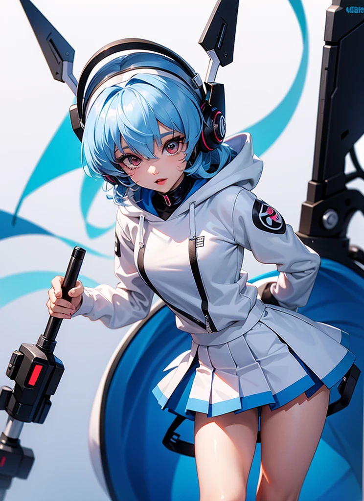 (La Highest quality,High resolution,Super detailed,Actual),Ariana Grande resembles Rei Ayanami with her medium straight hair, Wearing a white pleated mini skirt and streetwear headphones, Passion Blue Hoodie, It&#39;s written on my chest: &#39;Future Funk&#39;, In a vibrant, futuristic cityscape lit by neon lights.More detailed 8K.Unreal Engine:1.4,超High resolution,La Highest quality:1.4, Realistic:1.4, Skin Texture:1.4, masterpiece:1.8,First Job, Highest quality,Object Object], (Detailed facial features:1.3),(Correct Proportions),(Beautiful Blue Eyes:1.4 ),  (Cowboy pose), (Finger details :1.4), ,( Cyberpunk 2.1), (Cute Style:1.4), (Background: Stone wall alley, Tokyo :1.4), (Perfect Anatomy :1.4), (Mostrando Panties White :1.4) {{{{{nsfw}}}}realistic{{{ Hatsune Miku}},{nurse}{{{{{amazing quality,great quality, very aesthetic,}}}}}}}}ai-generated{{{{{{{{{{Anal Sex}}}}}}},Clear and beautiful pussy juice, beautiful and perfectly structured vagina and clitoris