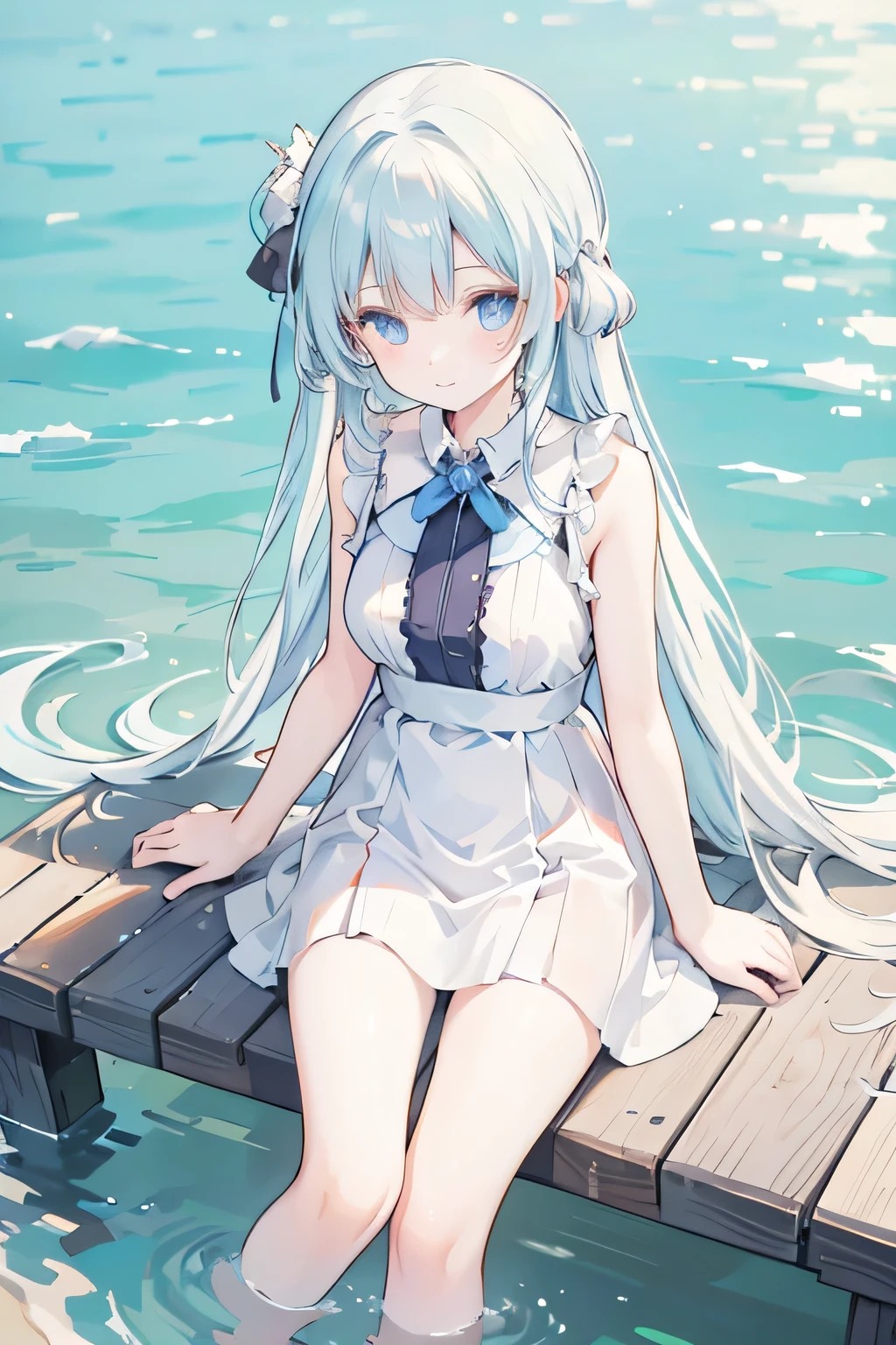 Girl in the lake,Upgraded and beautiful