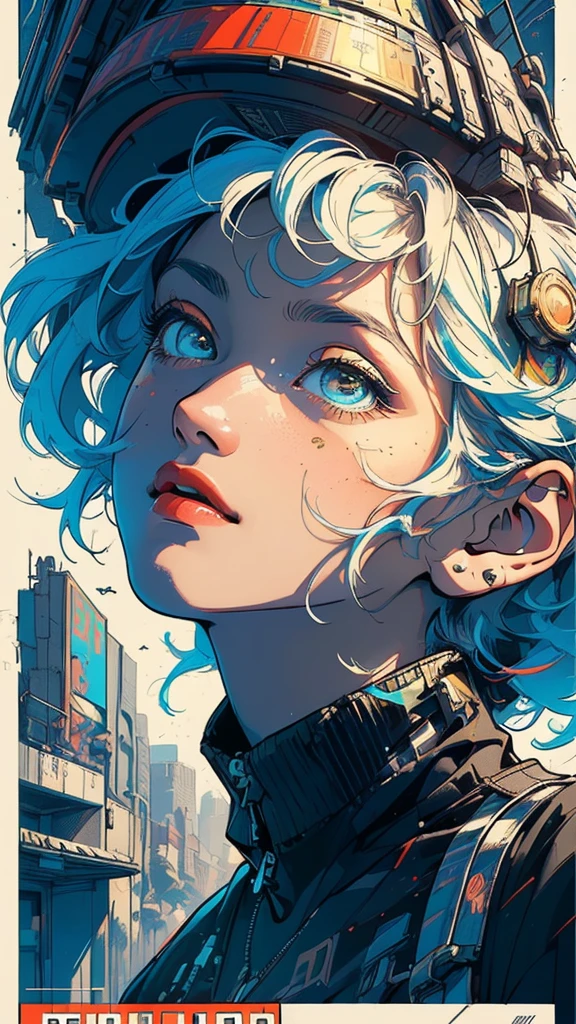 (((masterpiece, highest quality))),(((solo:1.2))),(((1girl:1.2))),32k wallpaper, very detailed, poster, vintage science fiction,(((((geometric cinematic movie poster))))), ((bauhaus)),(shape),(((abstract))),(mid century modern),movie poster,(((((portfolio))))),(((((Close-up))))),(((((bust up))))),((((more various angle)))),((((highlight)))),Vast landscape,((((heterochromia)))),(((complete. detailed face))),((((Extremely talented)))),(((((most complecated futristic machine))))),(Colorful color scheme),(((detailed unlimited urban mechanic)))