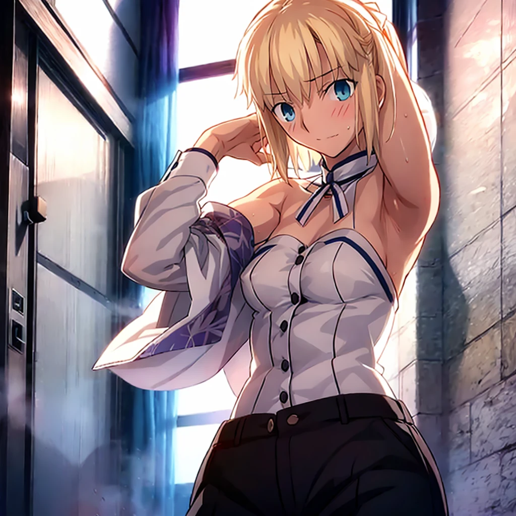 High resolution, 最high resolution,high resolution,{Things to know_f de stay night ufotable:1.15}, Rubio_ Best Quality, masterpiece, フルnude,Sweatだく,Blushing,smile,Armpitアップ,Sweat,Armpitを広げて見せている,bed,Moist,Blonde,whole body,pubic hairあり,Love juice,Armpit,side,sideの下,Armpitの下,sideアップ,Sweatをかいている,sideSweat,Upper Body, 1 person,sideズーム,Armpitズーム,Armpitを見せつける,sideを見せつける,両Arms behind head,nude,Raise your arms, Inner cavity reflection,whole body,Two arms,Alone,sexy,1 personだけ,Looking at me,膣からsemenが垂れている,front,pubic hair,Obscene lines,Ray tracing,Slender body,E Cup,Embarrassing,Armpit強調,side強調,ArmpitSweat,sideSweat,Wet Skin,Open your mouth,Noise Reduction,((Place your hands behind your head)),Emphasis on the crotch,Chest Enhancement,stage,Perfect lighting,体をfront,Look up,looking at the camera,真front,I don't want to go away.,体をfront,両Raise your arms,両Arms behind head,Embarrassing,Hands behind head,Hotel Rooms,bedの上,全naked,naked,膣からsemenが垂れている,bedに横たわる,,フルnude,オイルを塗ったテカテカのsideの下を見せる、オイルを塗った光沢のあるsideの下:1.30、Surreal、sideの下、オイルを塗った光沢のあるsideの下:1.30、光沢のあるsideの下、オイルを塗ったぬるぬのsideの下:1.30、ぬるぬるした光沢のあるsideの下:1.20、明るく詳細なsideの下、sideの下の細かいシワ:1.7、リアルなsideのシワ:1.7、sideの下を照らす光:1.4、side毛穴の細部まで), Armpit見せポーズ,side見せポーズ,Nipples,Nipplesが立っている,No clothes,素っnaked,Armpitアップ,sideアップ,NaughtyなArmpit,Naughtyなside,Sweat,Naughty,Arms behind head,Armpitを広げる,sideを広げる,Embarrassed look,Love juiceが垂れている,NaughtyなPussy,体をfrontへ,pubic hairが生えている,pubic hair,semen,semenまみれ,Naughtyな体,Naughtyな身体,NaughtyなPussy,Naughtyなgenital,genital,NaughtyなPussy,Naughtyなnaked,Naughtyなnaked体,Naughtyな肉体,Naughtyなボディー,恥ずかしそうにArmpitを見せている,恥ずかしそうにsideを見せている,lotion,lotionまみれ,Vaginal fluid,Vaginal fluidが垂れている,Love juice,Love juiceが垂れている,semenでベタベタ,Sticky with semen,Sperm,Spermまみれ,Spermでベタベタ,Pussy,Pussyを見せつける,Pussy,Pussyを見せつける,Embarrassed look,Groinにタトゥー,Groin,View your viewers,genital,女genital,湿ったArmpit,湿ったside,smile,4K,(8k),Noise Reduction,Place your hands behind your head,Emphasis on the crotch,((Place your hands behind your head)),(Shiny, oily skin), Raise the hand, (Raise your arms above your head:1.5), Put your arms behind your head, sideの下, (sideの下 into viewer's face:1.5), (View your viewers:1.5), Raise the hand,蒸れたArmpit,蒸れたside, sideの下を露出させる,Armpitの下を露出させる