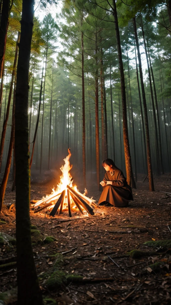in the forest、Bonfire