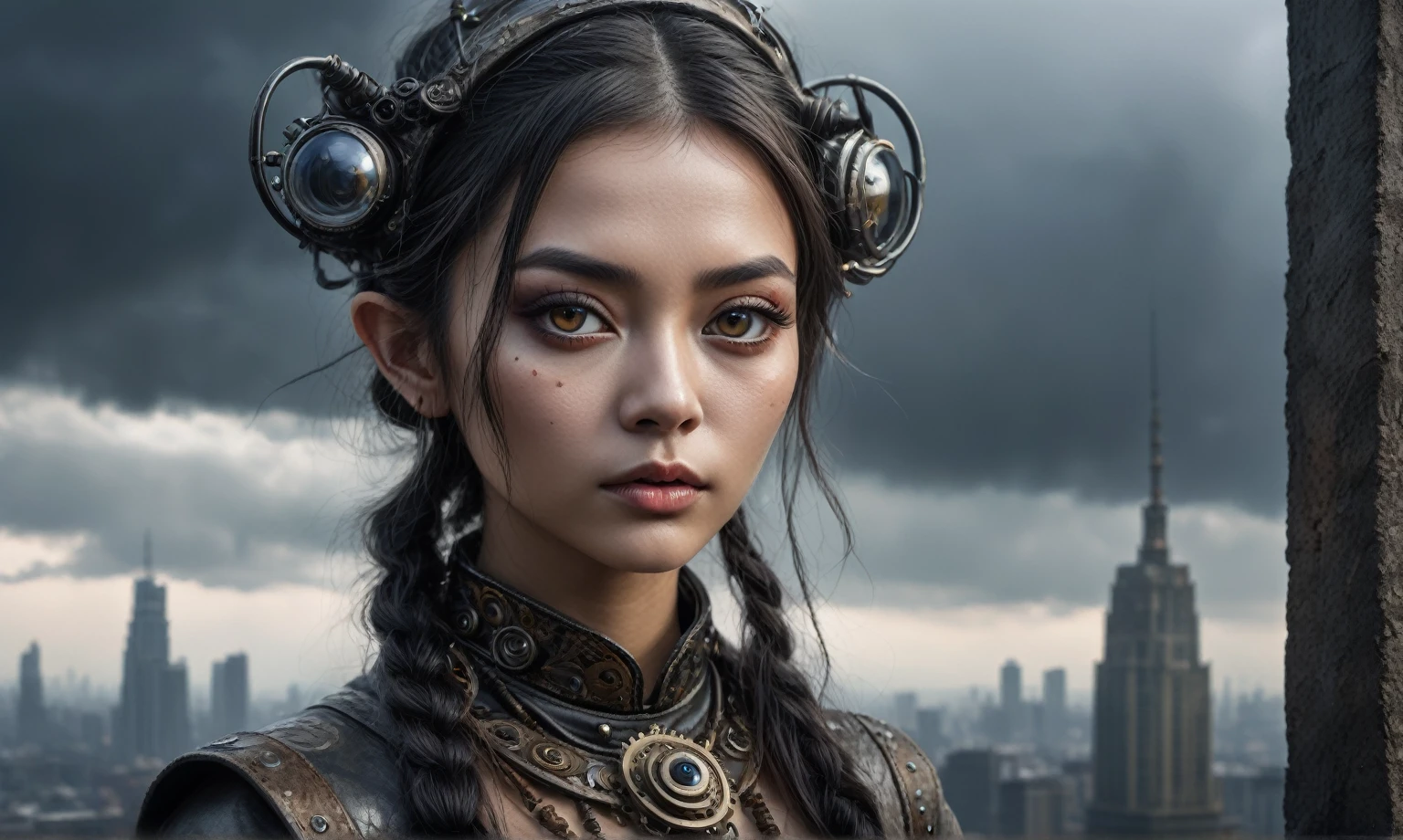 graphite old witch,after a psychiatric clinic,battlefield,winter,intricate landscape,slate grey atmosphere,fish's eyes,film grain,,faded,snake eyes extremely detailed, high detailed eyes,16k resolution,RAW, Nikon Z9,full-body-shot,view from height,vampire,babygirl,native african,lovely face,jealous,another world,ring of truth,French Braid with a Twist,view from height,once pretty face,eyebrow up,full body shot,ominous landscape,glate gray atmosphere,by art Simon Stalenhag,Nicola Samorifull body shot,beggar deep niobium paladium The Alien Entity,native italian babychild, wants eat,survival in criminal city of future, Technicolor,natural skin textures, hyper realism, hyper detailed,Extremely detailed,High contrast,Masterpiece,Realistic,Ultra Detailed, intricate details,realistic humid leather,extremly intricate,Epic Realistic, cinematic style,irina yermolova,high contrast,hdr,extremely detailed, deep night landscape,masterpiece,intricate details,faded,eyes extremely detailed, high detailed eyes,8k resolution,RAW,retina, Nikon Z9,China,baby orc, Guangxi Zhuang of China,tkt style,ears perfect, Elf,transition between two art styles, Ink painting to photorealism, Double contact, X-ray, Creative, vivid light, masterpiece, fantasy, Abstract, Surrealism, super detailed, high resolution, stop:35;(((creature with a spectral and ghostly appearance)). Her skin is pale, almost translucent,ancient rock paintings of the first people,sharkfish's leather,In a vibrant and mesmerizing artwork, a hot air soars through the layers of clouds, revealing a colossal and enigmatic cityscape nestled within. The buildings in this ethereal city are adorned with intricate details and exude an aura of mystery. Above the cityscape, lend an enchanting touch to the scene. steampunk. The intricate mechanics create a sense of wonder and fascination, as if stepping into a dreamlike realism