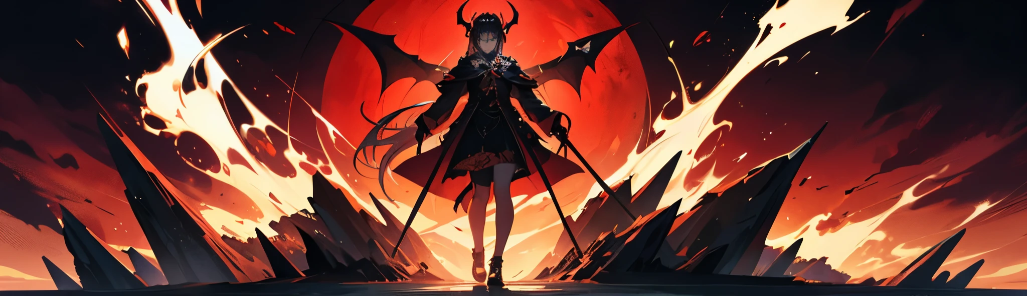 Satanic background design