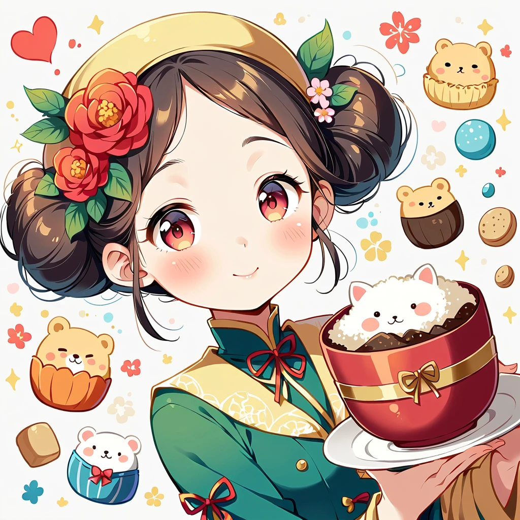 Daifukuとは、It is a type of Japanese confectionery in which sweet bean paste is wrapped in a skin made from glutinous rice or glutinous flour.。 The round and adorable shape、Symbolizes good fortune、「Daifuku」is exactly「Great fortune」means。 It is said that eating it will bring you good fortune.、Perfect for celebrations and tea parties。