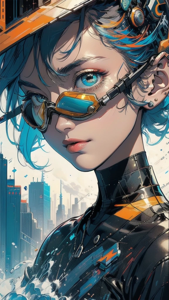 (((masterpiece, highest quality))),(((solo:1.2))),(((1girl:1.2))),32k wallpaper, very detailed, poster, vintage science fiction,(((((geometric cinematic movie poster))))), ((bauhaus)),(shape),(((abstract))),(mid century modern),movie poster,(((((portfolio))))),(((((Close-up))))),(((((bust up))))),((((more various angle)))),((((highlight)))),Vast landscape,((((heterochromia)))),(((complete. detailed face))),((((Extremely talented)))),(((((most complecated futristic machine))))),(Colorful color scheme),(((detailed unlimited mechanic complete goggle)))