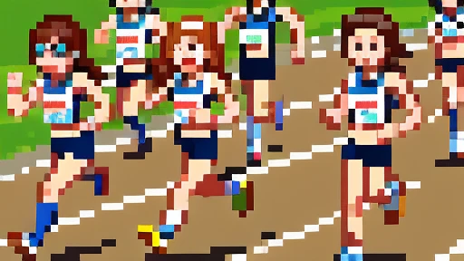 marathon, {{{{Sprinting}}}}, 6 players, Olympic