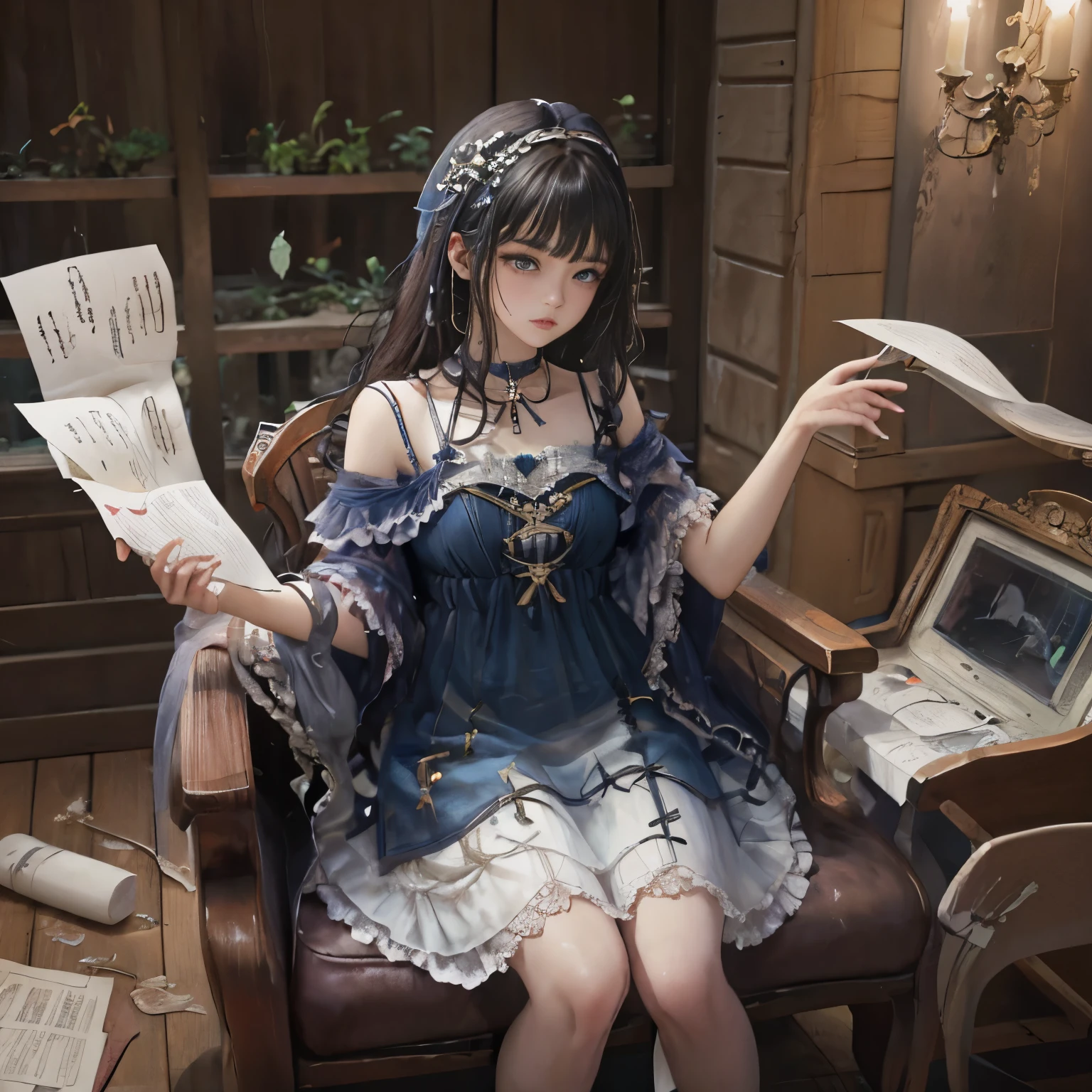 1 girl,alone, Highest quality, masterpiece, High resolution, original, Highly detailed wallpaper,