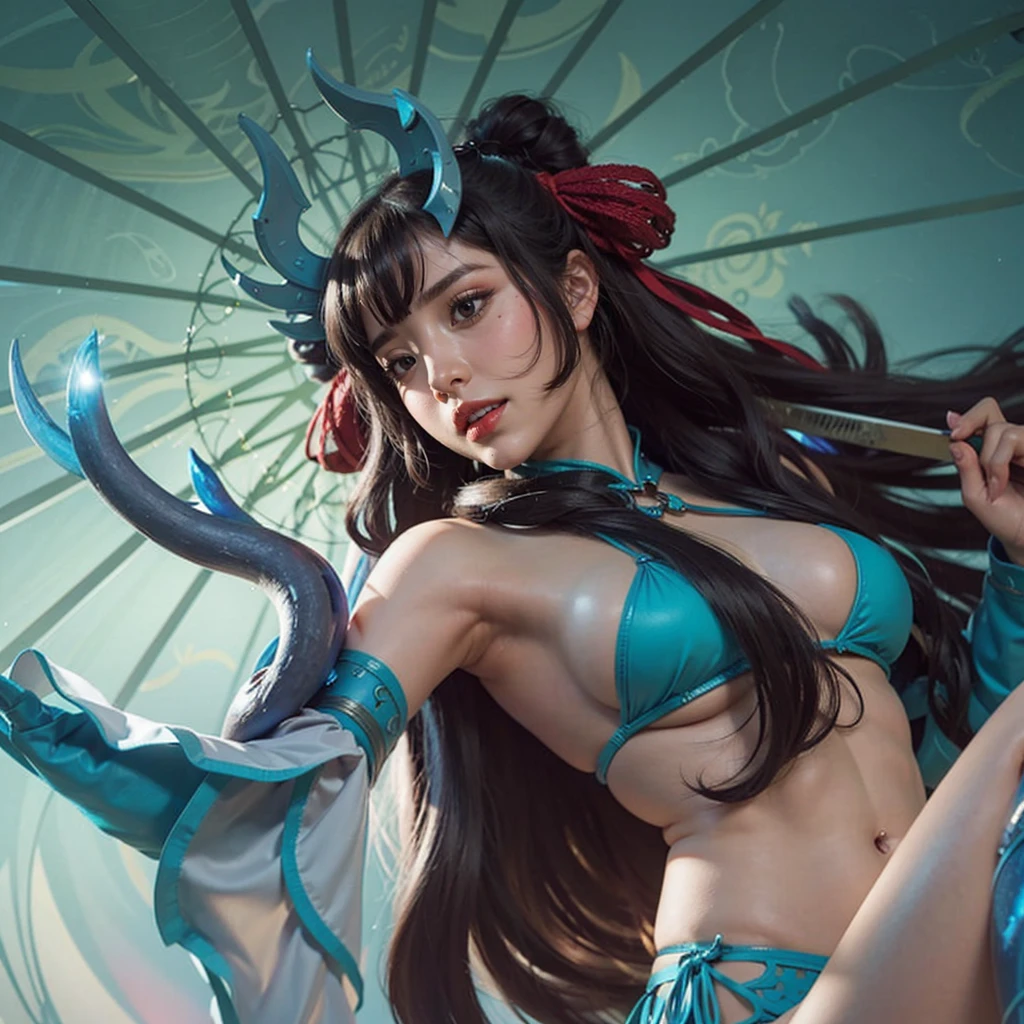 close up of a girl or woman (K-Pop idol), detailed hair , big booobs , shadowbringers cinematic, 4 k detail fantasy, a beautiful fantasy empress, game cg, xianxia fantasy, xianxia hero, 2. 5 d cgi anime fantasy artwork, cinematic goddess close shot, ruan jia and artgerm, wow 4 k detail fantasy, hyper-detailed fantasy character, high definition, hyper- detailed,perfect, fantastic, detailed facial and body skin texture, detail vagina (pussy), detail eyes, detailed everything, hyper realistic.
