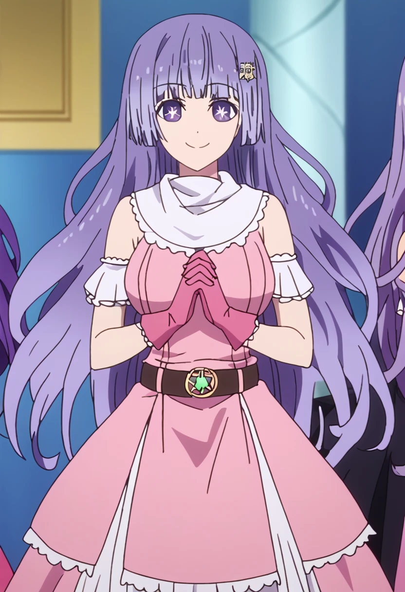 great quality ++ Extremely detailed high resolutionolution, very aesthetic, expressive eyes, (((perfect face))), (((face symmetrical))), ((good anatomy)), (((perfect hands))), (((8k))), UHD, HD wallpaper, (((detailed high cal, (((((1girl)))))), only, masterpiece, La Best Quality, high resolution, Highly detailed, (illustration), beautiful detailed eyes, (((combatant))), (((((1girl))))), ((((full body)))), (((((Miku Izayoi))))), ((((((((purple hair)))))))), ((((((((purple eyes)))))))), (((rvcm_duotone3_haiRstyle))), (((agglutination))), Combination, (((mature female))), (((bangs))), (((blunt bangs))), (((hime cut))), (((hair ornament))), (((Idol))), (((Concert))), (((dome))), (((dancing))), (((Singing))), (((star-shaped pupils))), ((((purpler hair)))), (((purple eyes))), (((pink dress))), (((Sleeveless Dress))), (((pink gloves))), (((pink thighhighs))), (((belt))), (((narrow shoulders))), (((narrow waist))), (((They are smiling))), Long hair, huge, garden of a castle, (((mature female))), masterpiece, Best Quality, ((masterpiece)), ((best calidra derailed)), Upper part of the body, (((face to face look))),