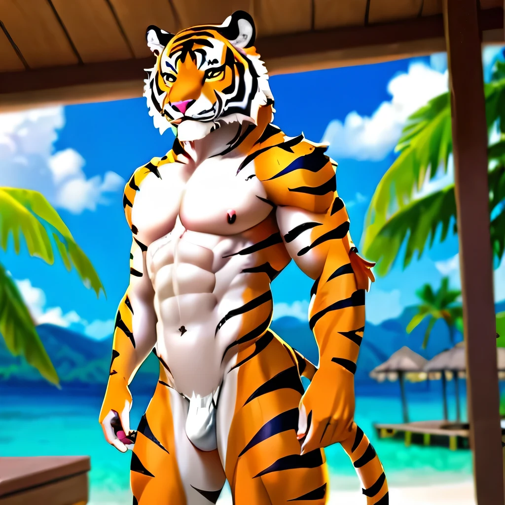 No clothes,Tiger source too