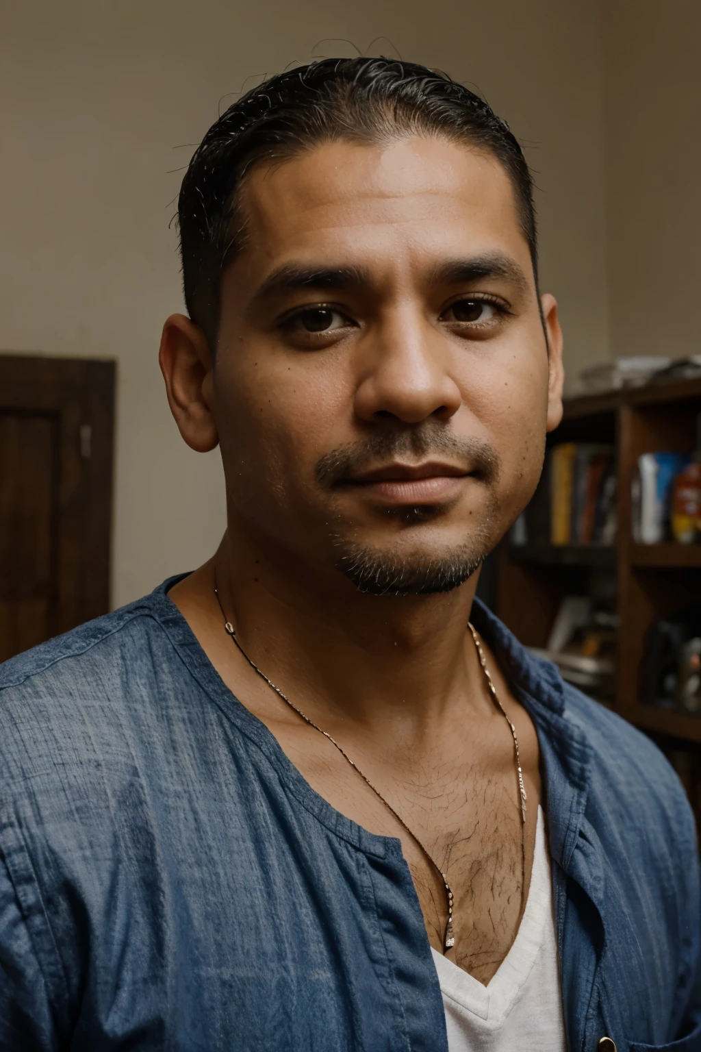 40 year old Latin man with little hair