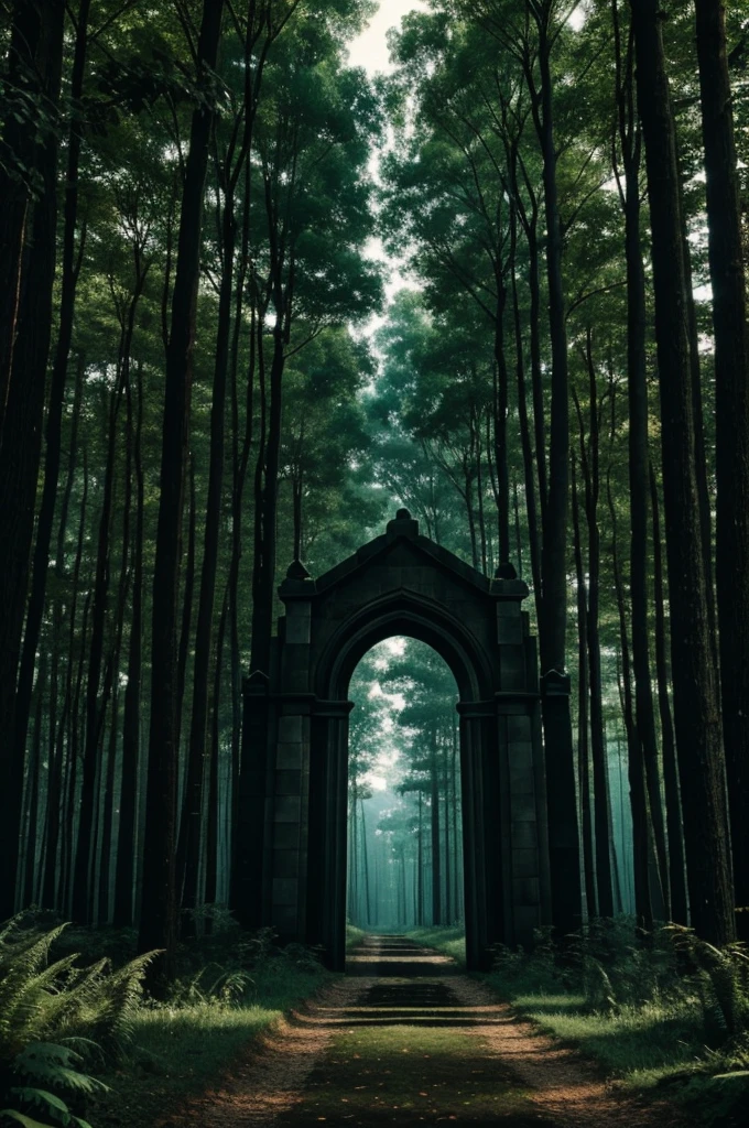 Generate a gateway in dark forest