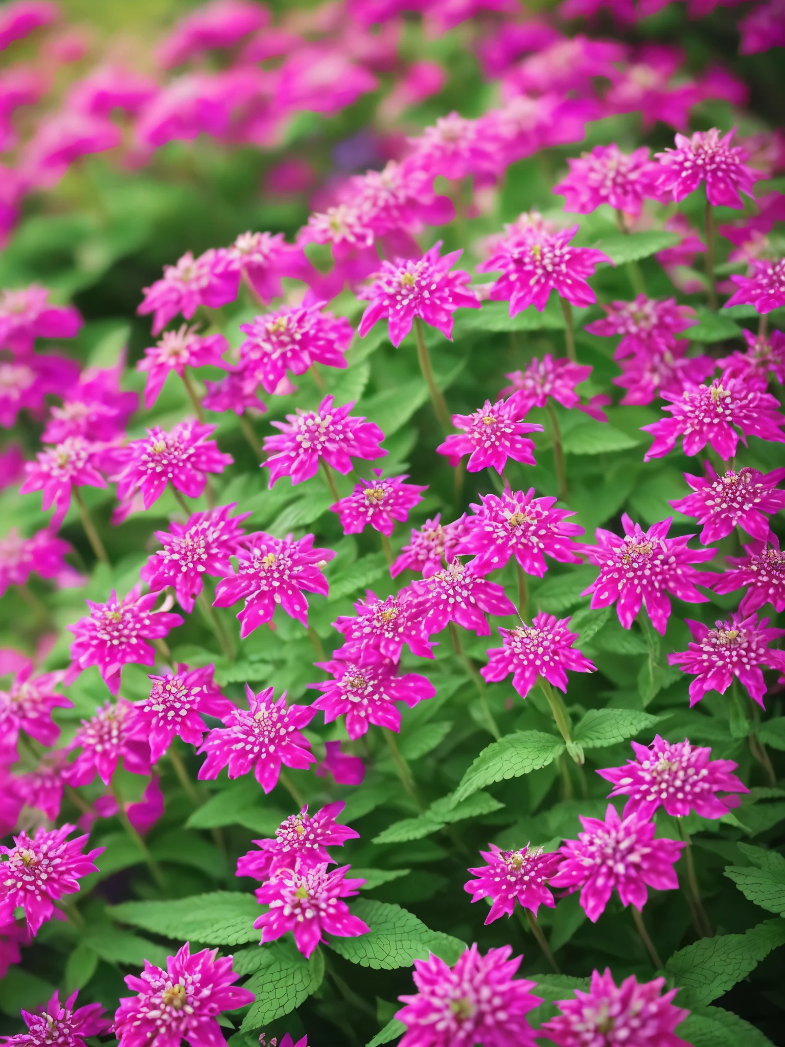 a close up of a planter with red flowers in a garden, lobelia, red and magenta flowers, ❤🔥🍄🌪, ( visually stunning, salvia, very stylized, purple and red flowers, very colourful, purple and scarlet colours, beautiful composition, beutiful!, by Albert Bertelsen, highly colorful, nice deep colours, red flowers