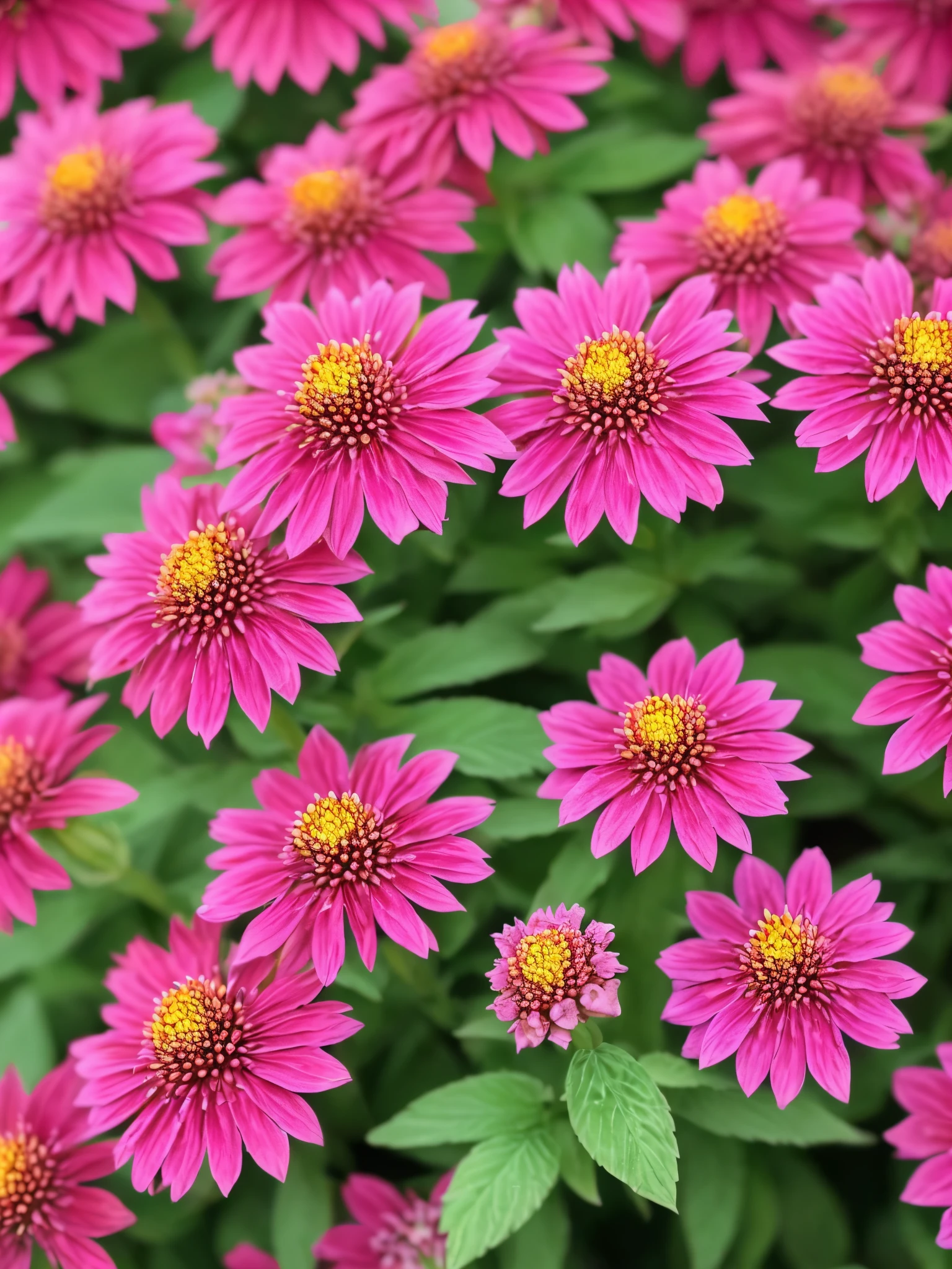 a close up of a planter with red flowers in a garden, a pastel by Albert Bertelsen, shutterstock, fine art, lobelia, red and magenta flowers, ❤🔥🍄🌪, ( visually stunning, salvia, very stylized, purple and red flowers, very colourful, purple and scarlet colours, beautiful composition, beutiful!