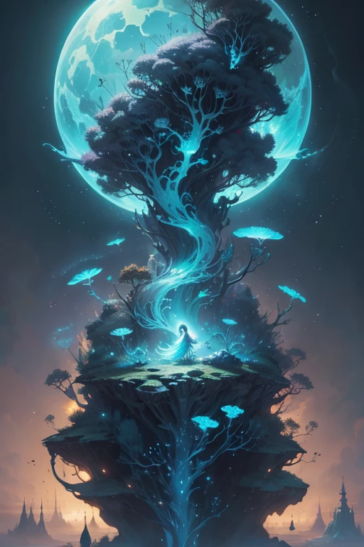 a surreal Bioluminescent, very very very cute Silene in a happy world by Daniel Merriam, Trending on Artstation, oil on Canvas by Elena Zhurikhina and Goro Fujita and Charlie Bowater, octane render, 4k, 8k, HD,