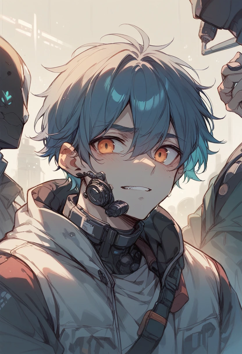 Boys，，Drones，Digital Mapping，Cartoon