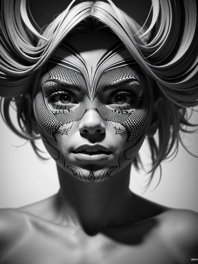 8k, RAW Photos, Highest quality,Geometric pattern,3d,Trick Art,Monochrome,