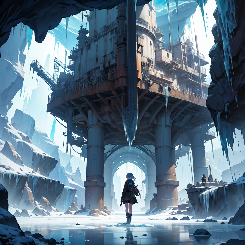In the year 2023, la joven exploradora y científica emma Carter lideraba una expedición en el Ártico. At 28 years old, emma era ya una figura destacada en la comunidad científica, known for her bravery and passion for the study of extreme climates. The expedition's mission was to study the effects of climate change on Arctic glaciers., pero emma esperaba encontrar algo más en estas tierras inexploradas, some discovery that could change our understanding of the world.
One morning, while exploring a newly discovered ice cave, el equipo de emma encontró algo inesperado: a series of hidden tunnels that extended under the glacier. With the permission of your team, emma decidió adentrarse en los túneles con un pequeño grupo de investigadores. As they advanced, They noticed a slight blue glow on the walls, that seemed to come from crystals embedded in the ice.
After several days of exploration, They arrived at a large underground cavern. Over there, in the center of the cave, there was an amazing discovery: a huge old ship, completely encapsulated in ice. emma y su equipo quedaron atónitos; The ship did not correspond to any known human design and was adorned with strange symbols and carved figures.
With extreme caution, they began to study the ship. When approaching, They saw humanoid figures frozen in the ice along the hull. These creatures, strange looking with pale skin and elongated limbs, They seemed to have been in suspended animation for thousands of years. emma, intrigued and amazed, took samples of the ice and crystals, documenting everything carefully.
While they were exploring, el equipo de emma descubrió una entrada al interior del barco. Determined to reveal their secrets, They entered and found a control room full of unknown technologies. However, when manipulating one of the devices, they accidentally activated a mechanism. The ice that surrounded the