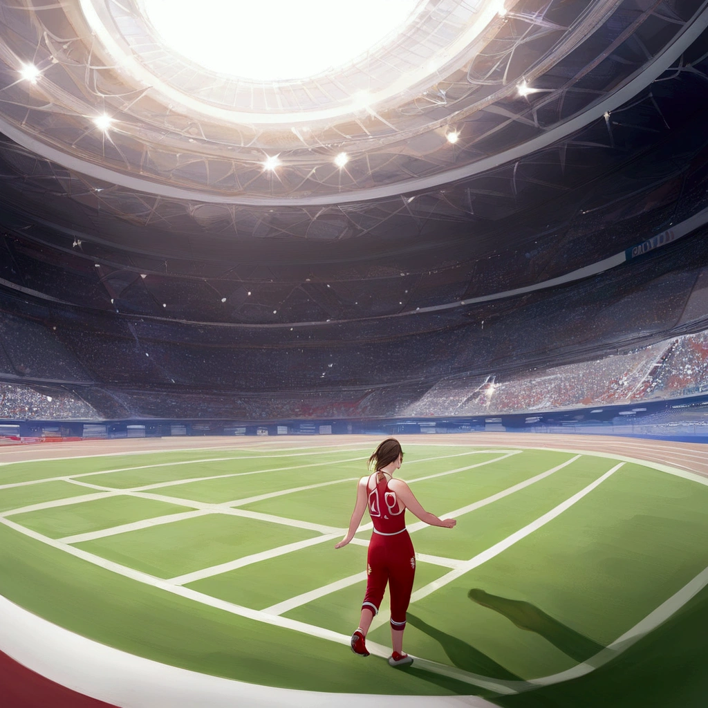 score_9, source anime, very wide shot, from above, a french woman burn up Olympic flame, stadium, Olympic opening ceremony, shiny day, cinematic lighting, best quality, 8k, masterpiece, ultra-detailed,very aesthetic, absurdres, newest, Perfect Hands