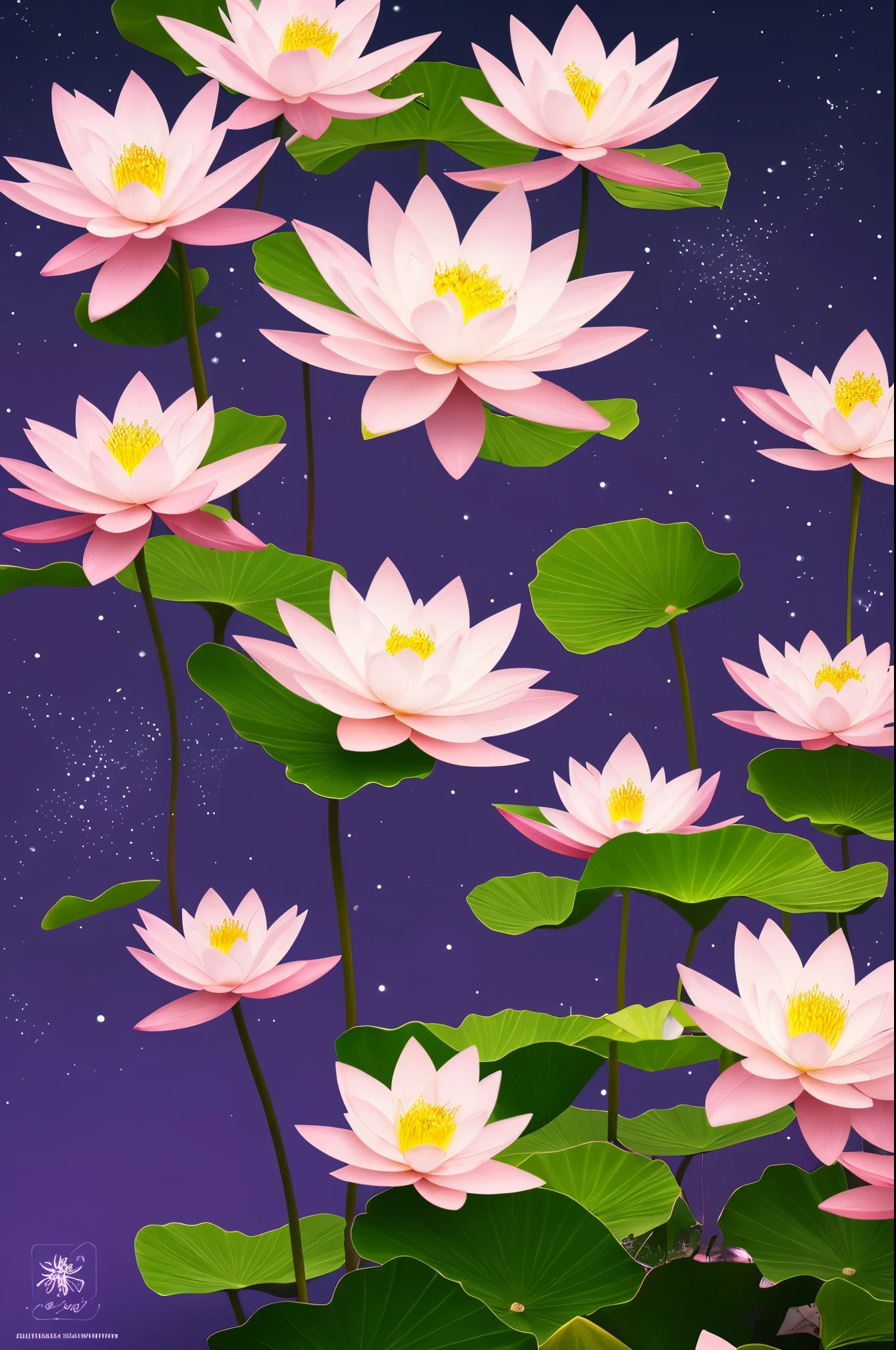 there are many white flowers that are glowing in the dark, beautiful flowers and crystals, glowing flowers, beautiful!!! digital art, magical flowers, luminous flowers, surreal waiizi flowers, with lotus flowers, magical colorful flowers, beautiful depiction, ethereal!!! ultra realistic, glowing delicate flower, by Li Song, lotus flowers, beautiful gorgeous digital art, beautiful!!!!!!!!!