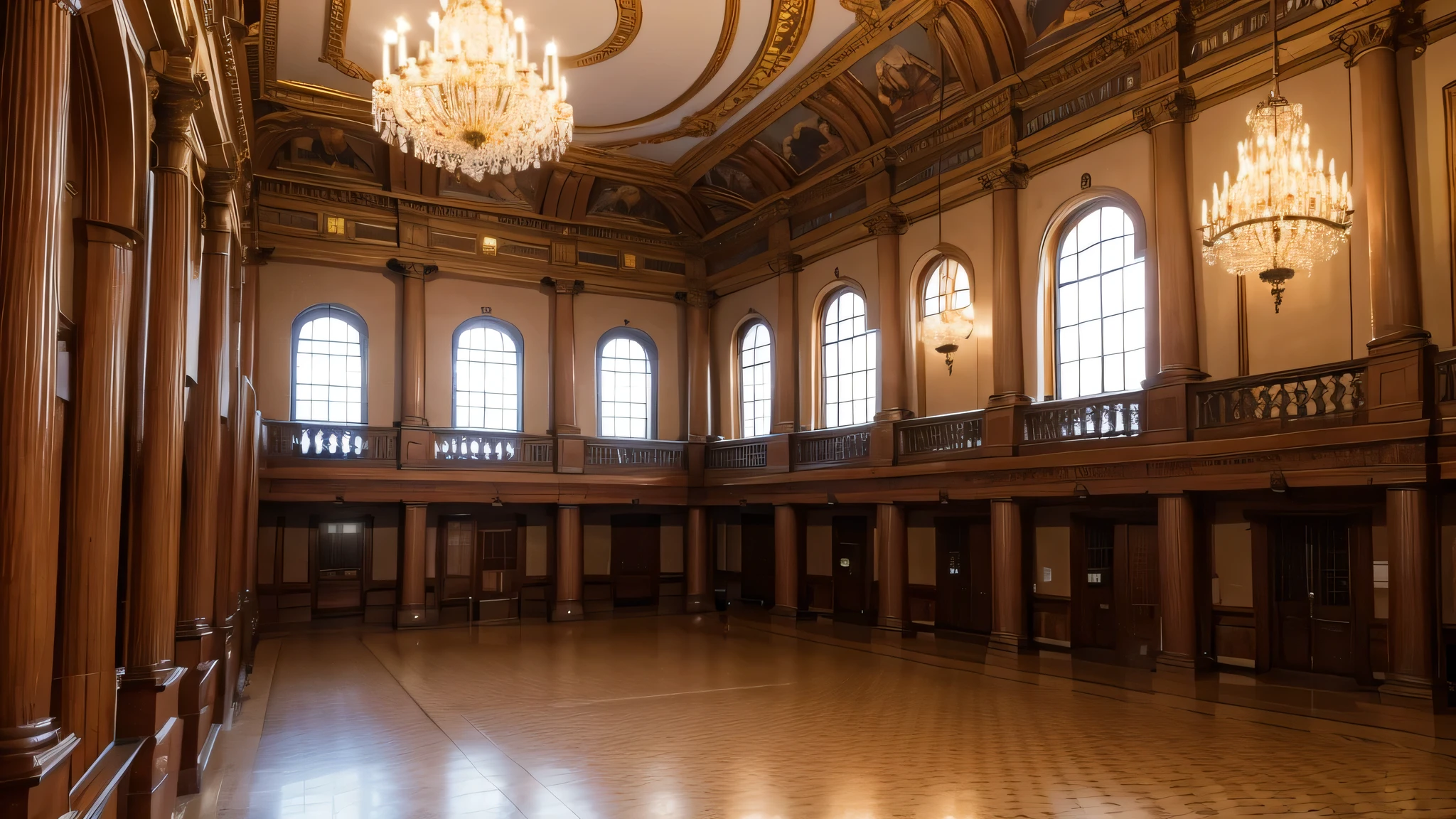 Inside the town hall