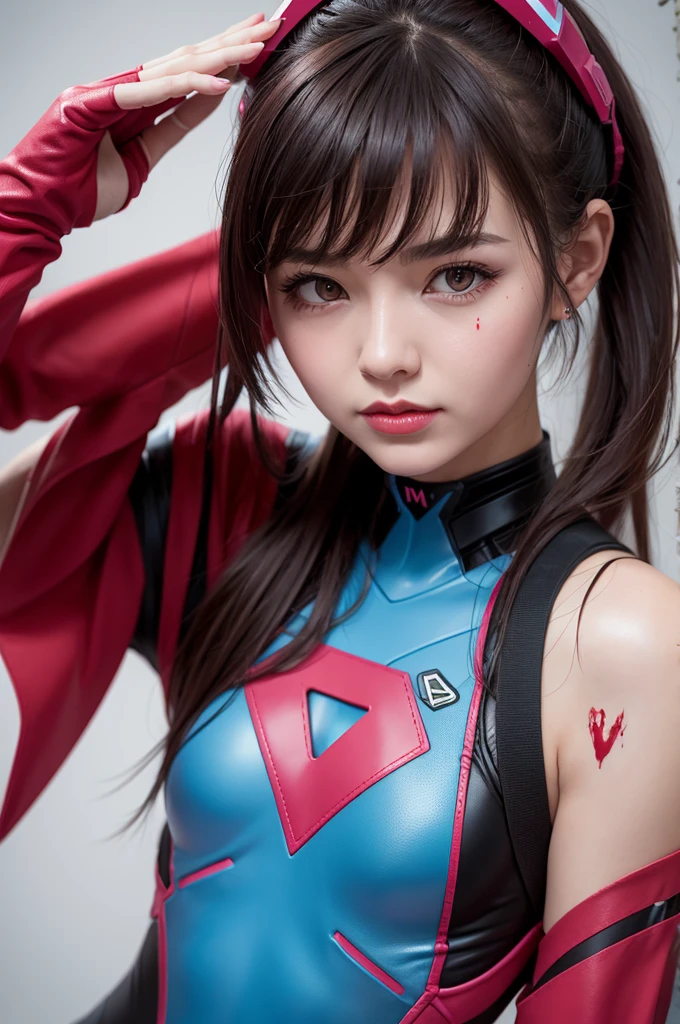 number "dva" full of blood