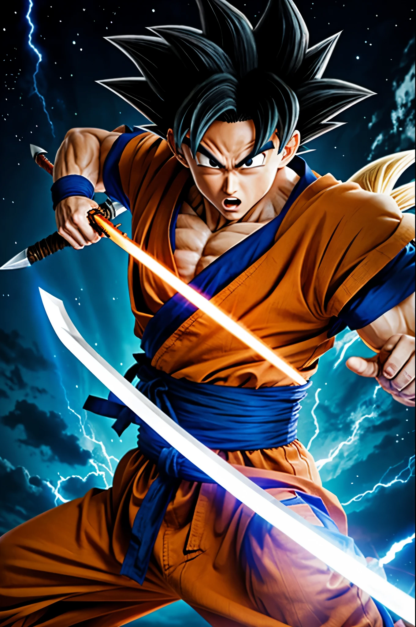 Goku with sword