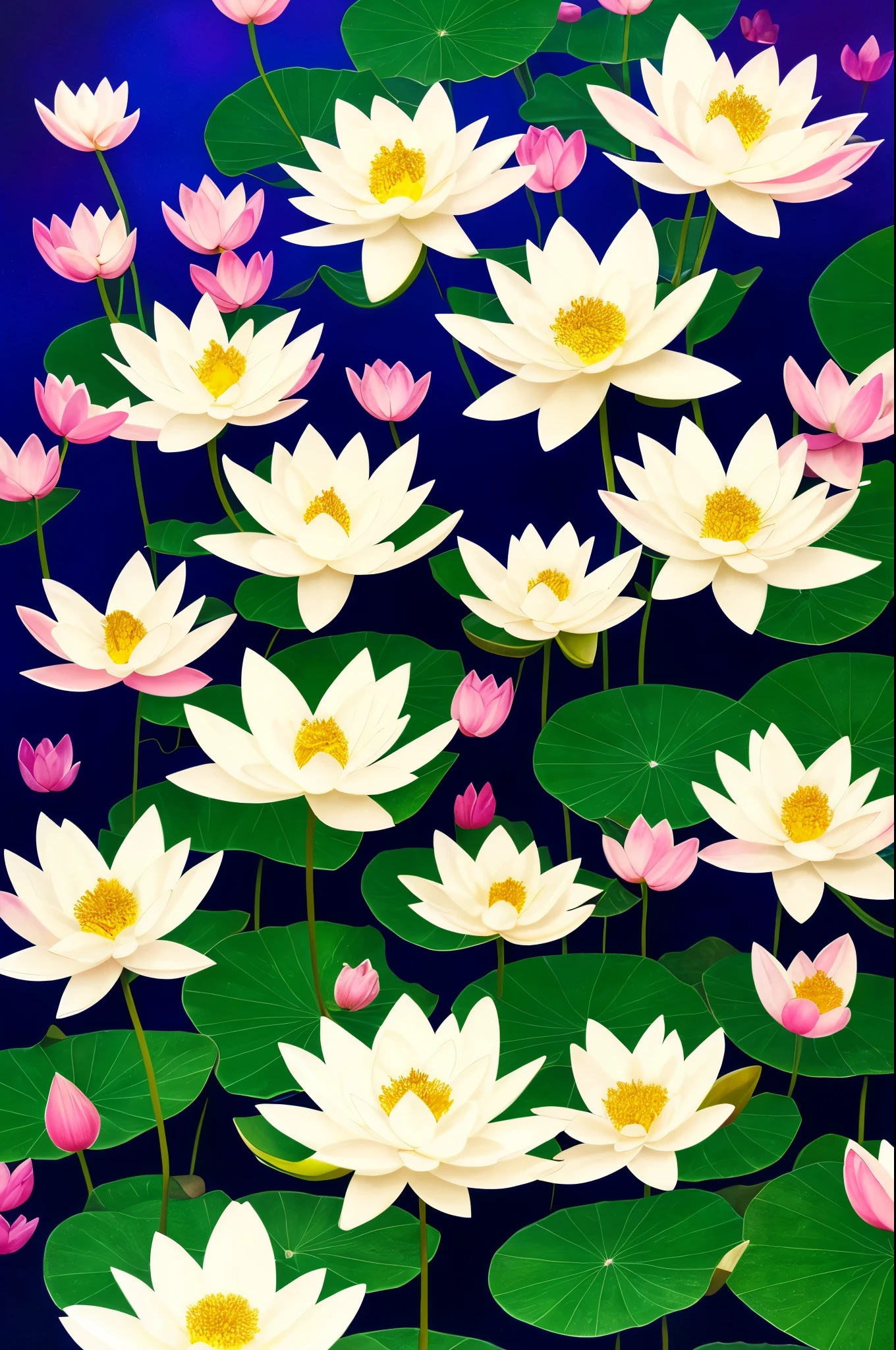 there are many white flowers that are glowing in the dark, an airbrush painting by Li Song, tumblr, psychedelic art, beautiful flowers and crystals, glowing flowers, beautiful!!! digital art, magical flowers, luminous flowers, surreal waiizi flowers, with lotus flowers, magical colorful flowers, beautiful depiction, ethereal!!! ultra realistic, glowing delicate flower, lotus flowers