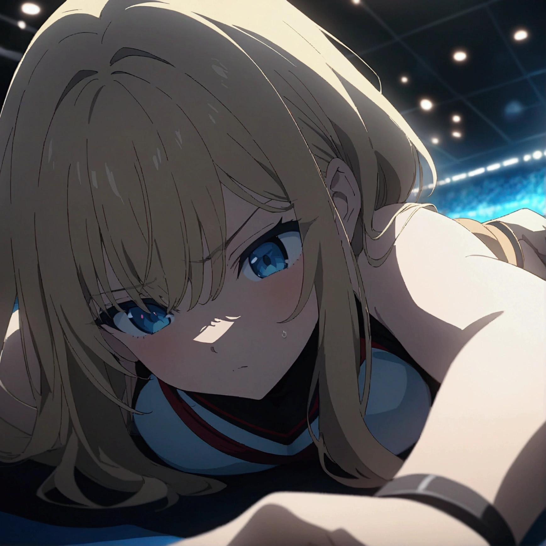 score_9, source anime, close up, a Women's wrestling match, Olympic, indoor, cinematic lighting, best quality, 8k, masterpiece, ultra-detailed,very aesthetic, absurdres, newest, Perfect Hands